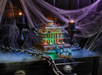 Department 56 Snow Village Halloween Disney The Haunted Mansion Beware of Hitchhikers Figurine, 3.74" H x 2.17" W x 6.06" L, Multicolor