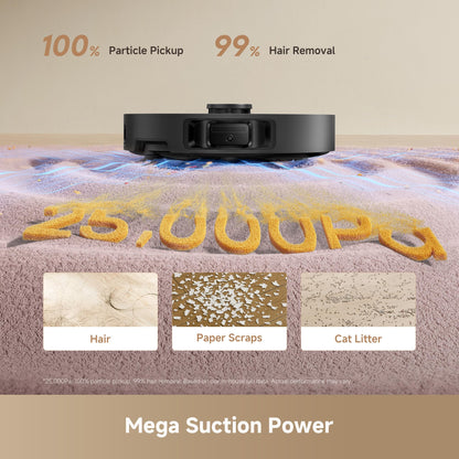 DREAME L40 Ultra Gen 2 Robot Vacuum and Mop with 25,000Pa Suction, Extendable Side Brush and Mop, All-in-One Self-Emptying & Cleaning Dock, Voice & App Control, Black 🍁 All In One Marketplace Canada
