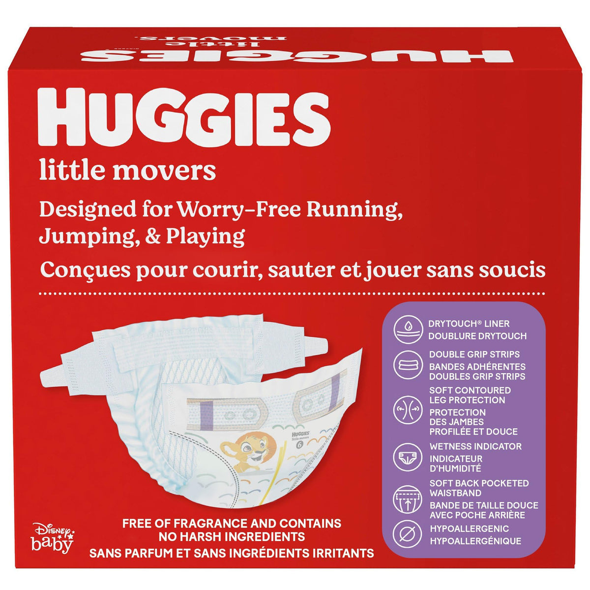Huggies Size 6 Diapers, Little Movers Baby Diapers, Size 6 (35+ lbs), 108 Count 🍁 All In One Marketplace Canada