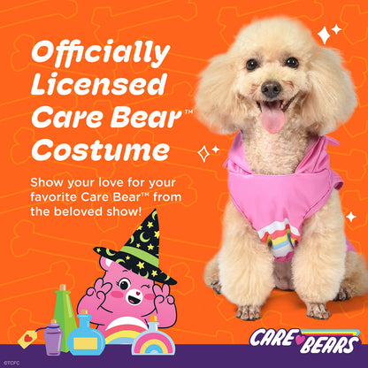 Care Bear for Pets Halloween Cheer Bear Sleeveless Hoodie Dog Costume - Officially Licensed Halloween Costumes for Dogs, Size Large