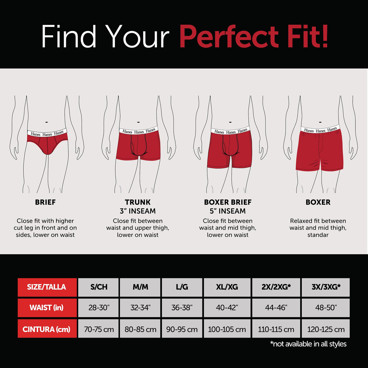 Hanes Mens 6-pack Exposed Waistband Mid-rise Briefs-underwear, White/Black, Small US 🍁 All In One Marketplace Canada