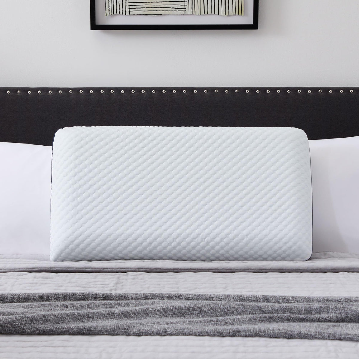 WEEKENDER Ventilated Gel Memory Foam Pillow - Washable Cover - King Size-White 🍁 All In One Marketplace Canada