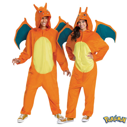 Disguise unisex-adult Charizard Costume Deluxe Official Pokemon Halloween Costume With Wings X-Large (50-52)