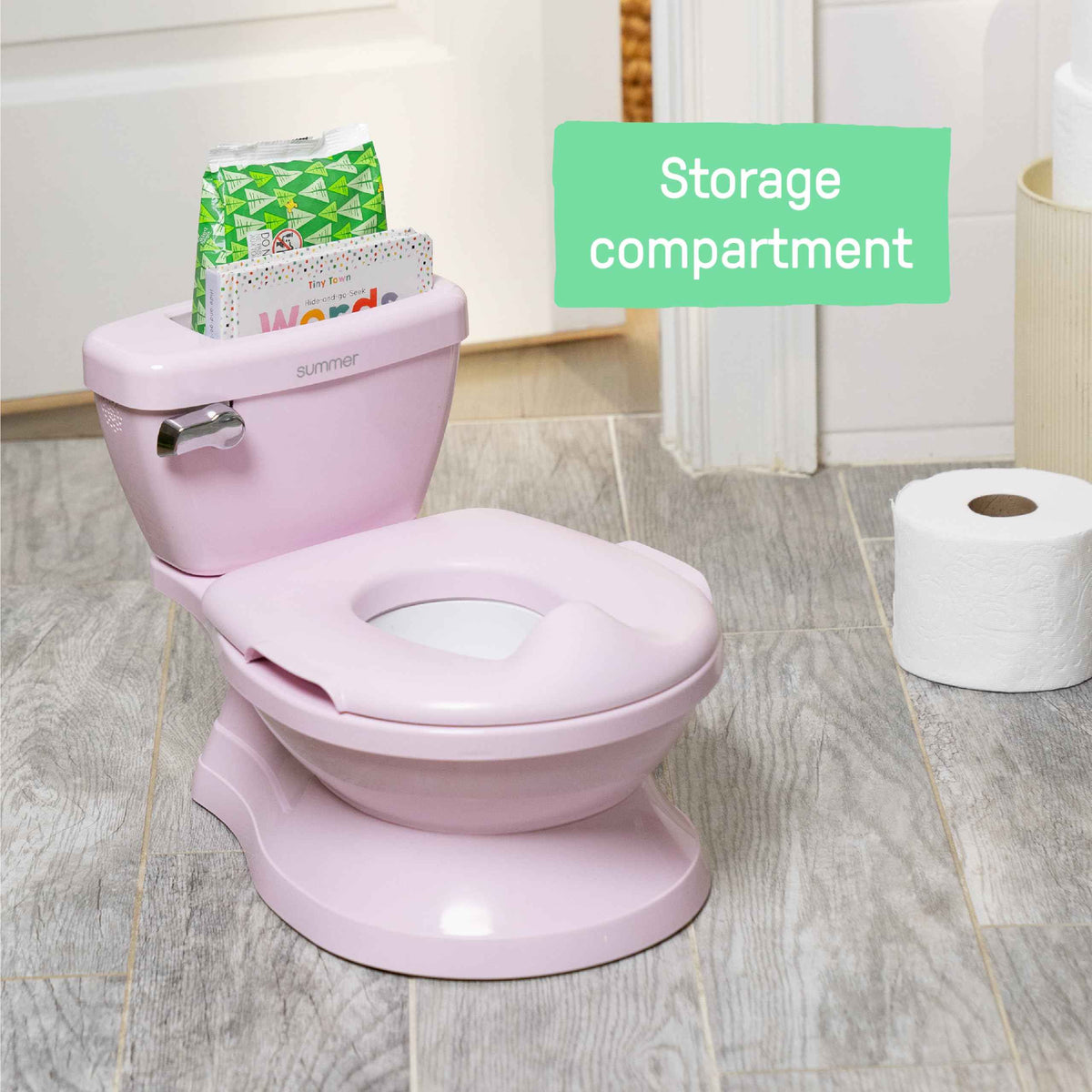 Summer by Ingenuity My Size Potty Pro in Pink, Infant Potty Training Toilet, Lifelike Flushing Sound, For Ages 18 Months, Up to 50 Pounds 🍁 All In One Marketplace Canada