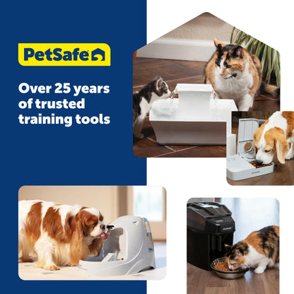 PetSafe Analog 2 Meal Programmable Pet Feeder, Automatic Dog and Cat Feeder - Dry or Semi-Moist Pet Food Dispenser, Slow Feed Portion Control (3 Cup/16 Ounce Total Capacity), Tamper-Resistant Design 🍁 All In One Marketplace Canada