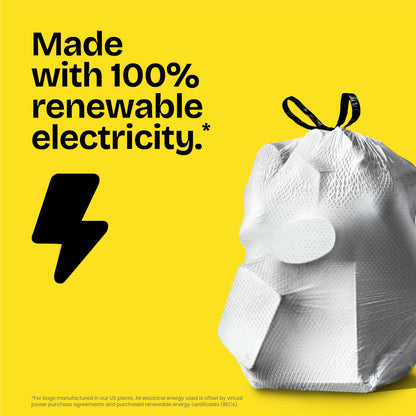 Glad Tall Kitchen Drawstring Trash Bags - OdorShield 13 Gallon Grey Trash Bag, Febreze Fresh Clean - 80 Count 🍁 All In One Marketplace Canada