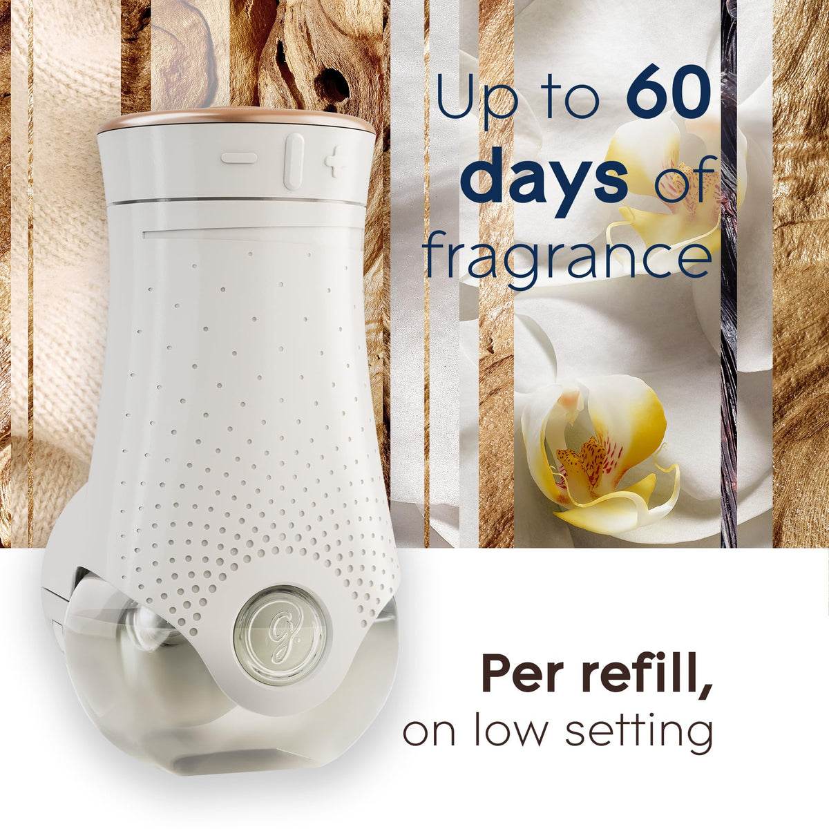 Glade PlugIns Air Freshener Refill Oil Kit, Long Lasting Scented Plug In with Essential Oils for Home, Bathroom & Kitchens, Delicate Vanilla Embrace, 2 Warmers + 6 Refills 🍁 All In One Marketplace Canada