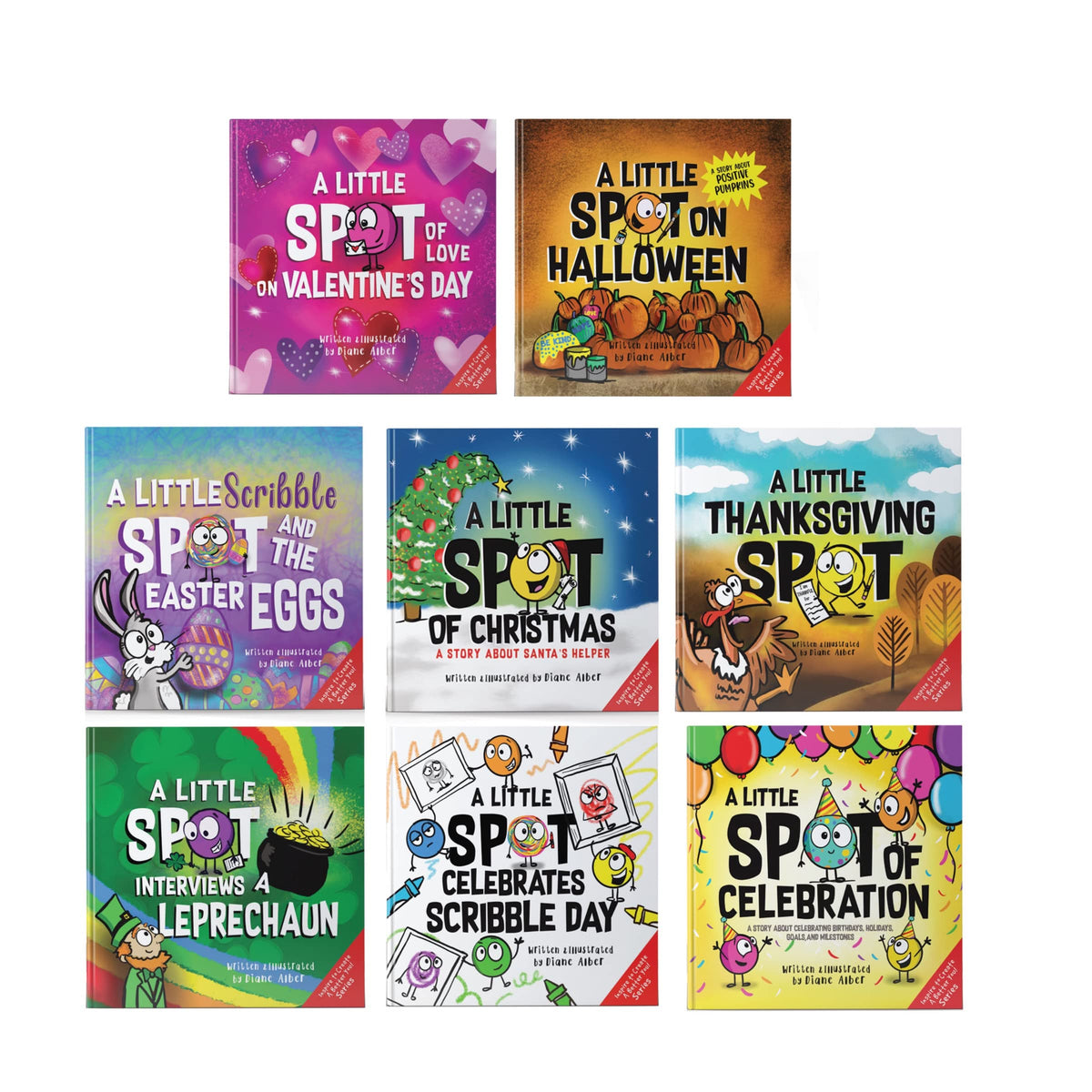 A Little SPOT of Holidays Book Box Set (Books 41-48: Christmas, Halloween, Thanksgiving, Valentine's Day, Easter, St. Patty's Day, Scribble Day, Celebration)