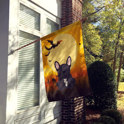 Caroline's Treasures BB4275CHF Halloween French Bulldog Brindle Canvas House Size Flag, Large, Multicolor