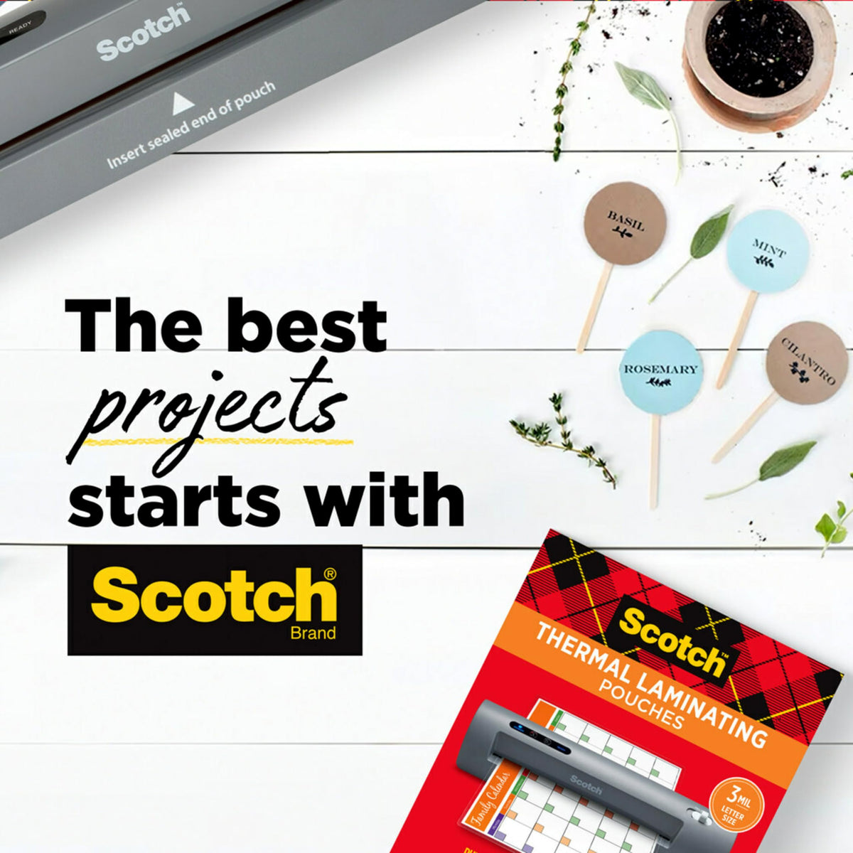 Scotch Thermal Laminator, 2 Roller System for a Professional Finish, Use for Home, Office or School, Suitable for use with Photos (TL901X) 🍁 All In One Marketplace Canada