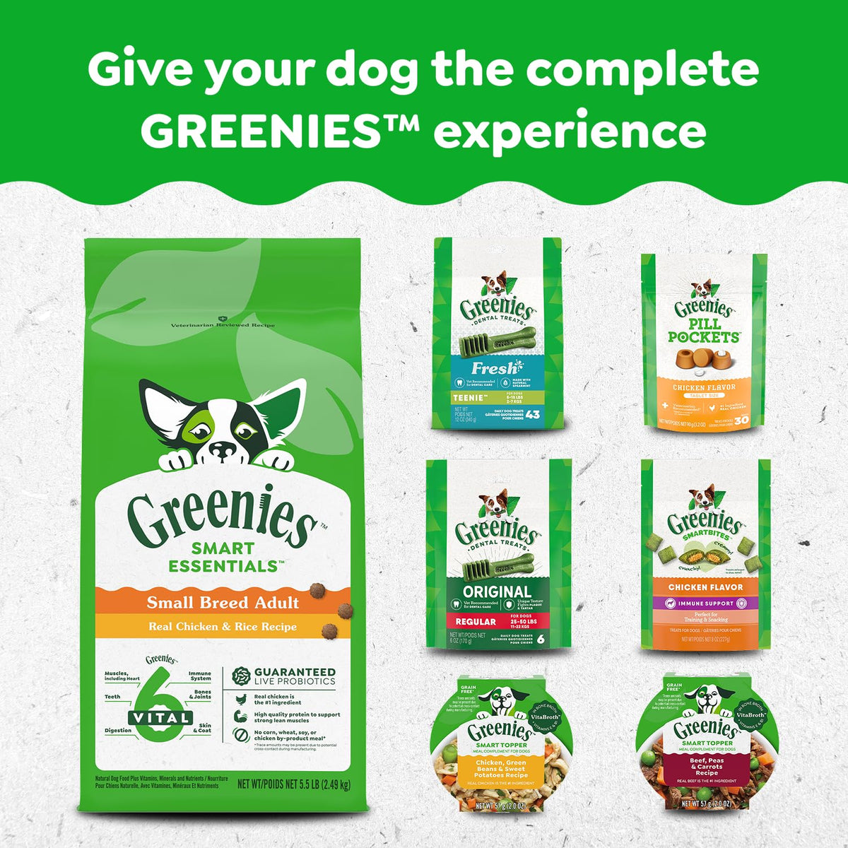 GREENIES Dog Treats Original Petite Natural Dental Care, (90 Treats) 54oz. Pack 🍁 All In One Marketplace Canada