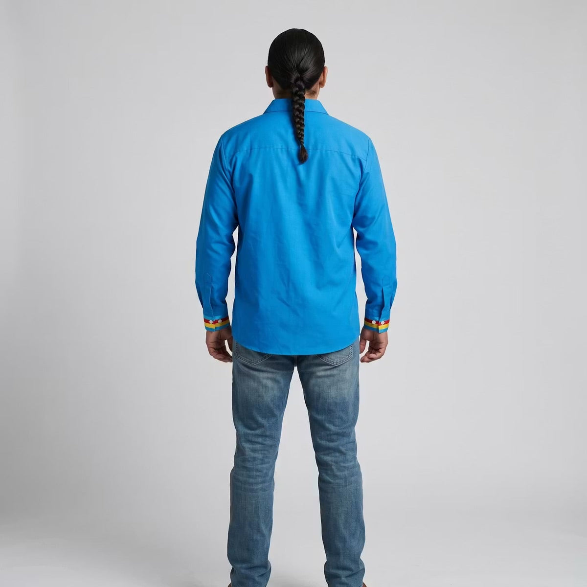 Embroidered Ribbon Shirt (Bear Paw)
