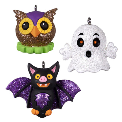 Hallmark Keepsake Miniature Christmas Ornament 2022, Vintage Halloween Cuties, Mini Set of 3