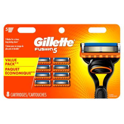Gillette Fusion5 men's Razor Blade Refills, 8 Count 🍁 All In One Marketplace Canada