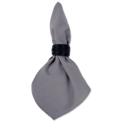 DII Oversized 20x20" Cotton Napkin, Pack of 6, Gray - Perfect for Halloween, Dinner Parties, BBQs, Weddings, Showers and Everyday Use