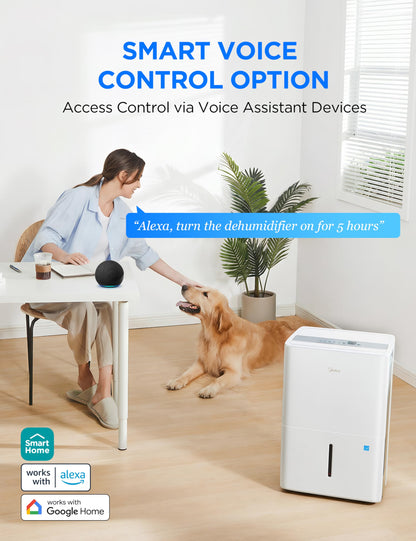 Midea Dehumidifier for Basement, Energy Star, WiFi Enabled, 22 Pint DOE 🍁 All In One Marketplace Canada