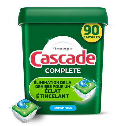 Cascade Complete Dishwasher Detergent Pods, Dish Detergent Soap, Fresh Scent, 90 Count 🍁 All In One Marketplace Canada