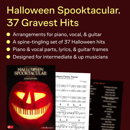 Halloween Spooktacular Piano Vocal Guitar Songbook | Piano Music Book with 37 Frightening Hits | Halloween Music Sheet Music Collection for Singers and Pianists | Music Arrangements