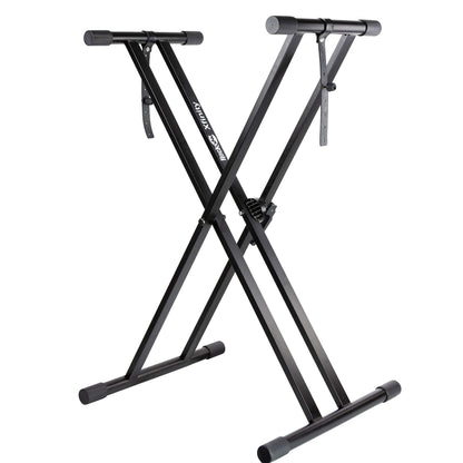 RockJam Xfinity Heavy-Duty, Double-X, Pre-Assembled, Infinitely Adjustable Piano Keyboard Stand with Locking Straps 🍁 All In One Marketplace Canada