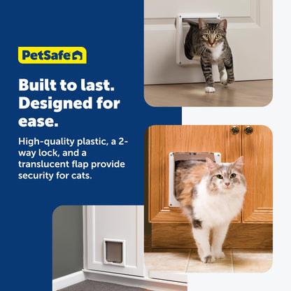 PetSafe Interior 2-Way Locking Cat Door - Indoor Pet Flap - Hides Litterbox or Food - DIY Installation 🍁 All In One Marketplace Canada