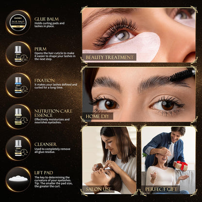 Lash Lift & Brow Lamination Kit 2-in-1, Professional DIY Eyelash Perm for Home Use & Salon, Long-Lasting Curl Effect Up to 8 Weeks - Easy Application 🍁 All In One Marketplace Canada