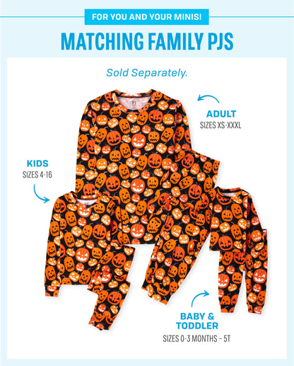 The Children's Place Kids' Family Matching, Halloween Pajama Sets, Cotton, Pumpkin Allover, 2T