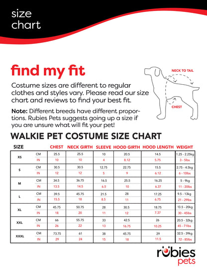 Rubies Rocky Pet Costume for Themed Parties and Halloween, As Shown, Large, As Shown, Large
