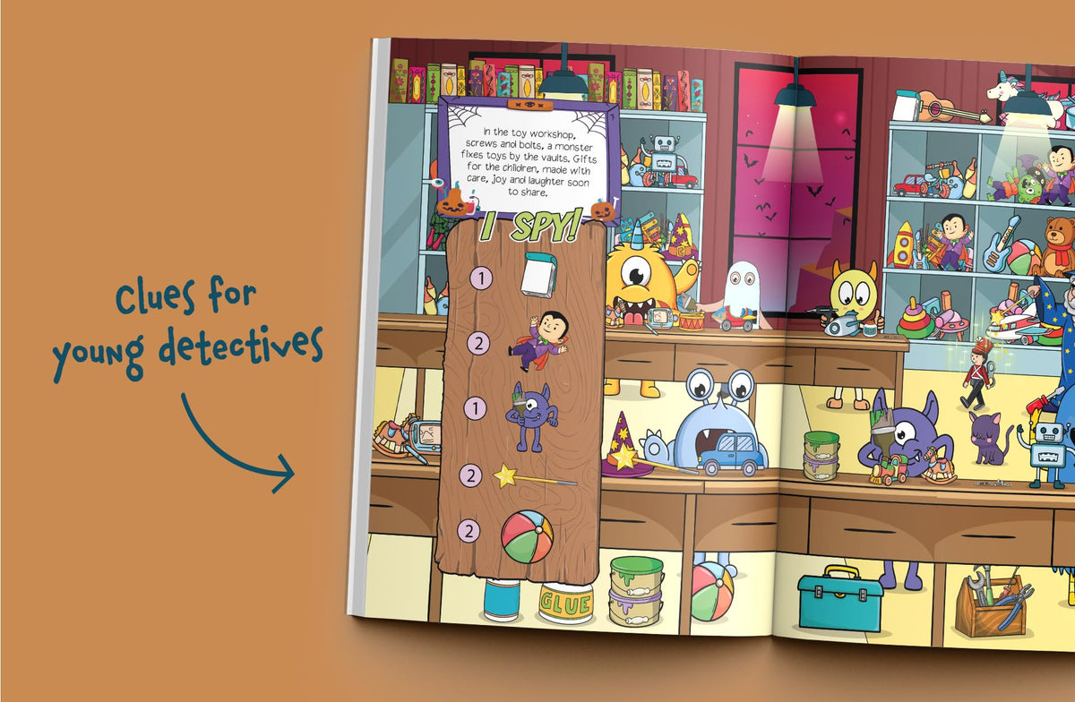 I Spy Halloween: Search and Find Friendly Monsters on Halloween Night! A Cute Halloween Gift for Toddlers