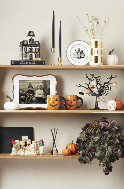 Lenox Matte Black Metal Halloween Mini Ornament Tree