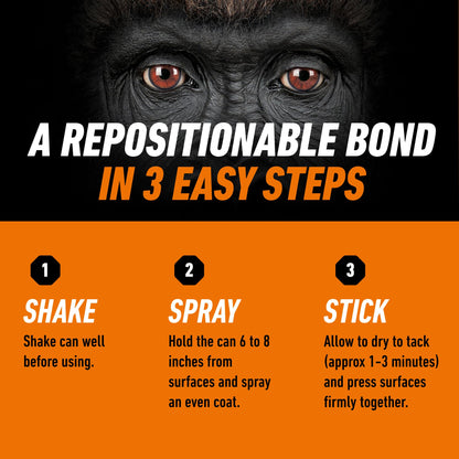 Gorilla Ultimate Multi Surface Spray Adhesive, Heavy Duty Bond, 345g 🍁 All In One Marketplace Canada
