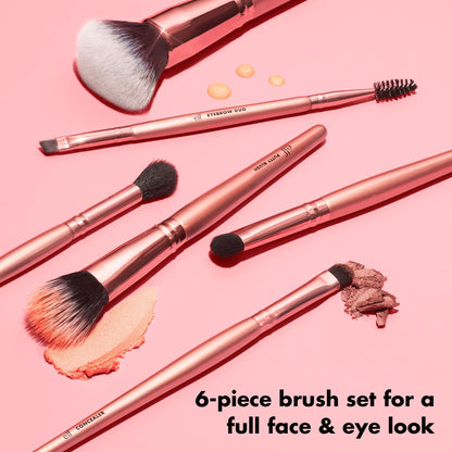 e.l.f. Flawless Face Kit, 6-Piece Brush Collection, Brushes For Face, Eyes & Brows, Vegan & Cruelty-Free 🍁 All In One Marketplace Canada