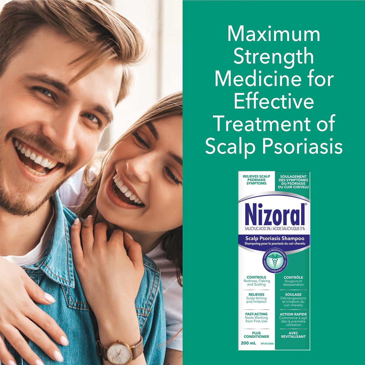 Nizoral Scalp Psoriasis Shampoo - Maximum Strength 200ml 🍁 All In One Marketplace Canada