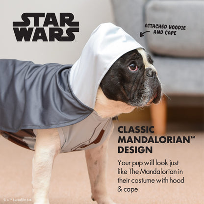 Star Wars Halloween Mandalorian Dog Costume - Officially Licensed Halloween Costumes for Dogs, Size Extra Large