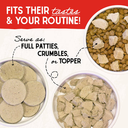 Stella & Chewy’s Freeze Dried Raw Dinner Patties – Grain Free Dog Food, Protein Rich Chewy’s Chicken Recipe – 708g Bag 🍁 All In One Marketplace Canada