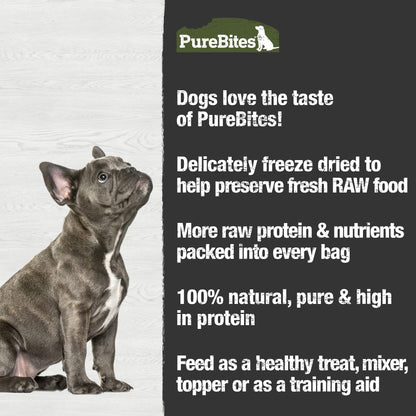PureBites Freeze Dried Beef Liver Dog Treats, Made in USA, 1.2kg 🍁 All In One Marketplace Canada