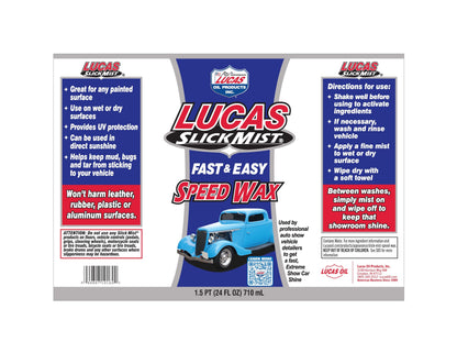 Lucas Oil LUC10160 Blue 24 Ounce Slick Mist Speed Wax 🍁 All In One Marketplace Canada