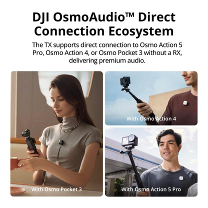 DJI Mic Mini (1 TX + 1 RX), Wireless Lavalier Microphone for iPhone/Camera/Android, Ultralight, Detail-Rich Audio, Noise Cancelling, Automatic Limiting, Vlog, Streaming, 400m Transmission 🍁 All In One Marketplace Canada