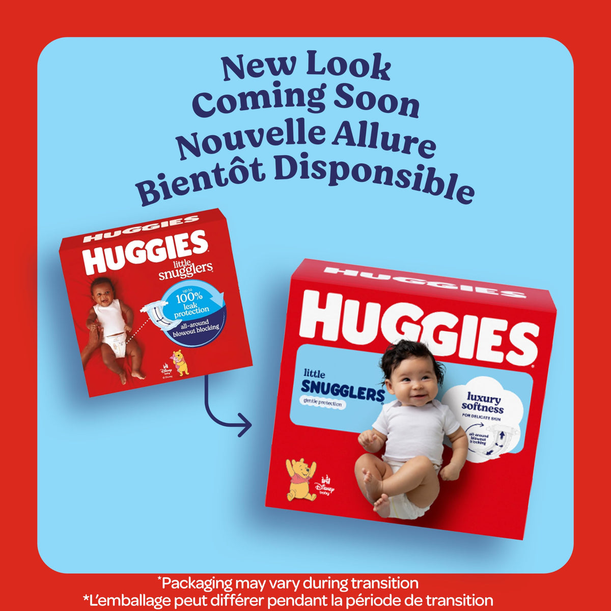 Huggies Size 1 Diapers, Little Snugglers Diapers, Size 1 (8-14 lbs), 198 Count (6 packs of 33), Packaging May Vary 🍁 All In One Marketplace Canada