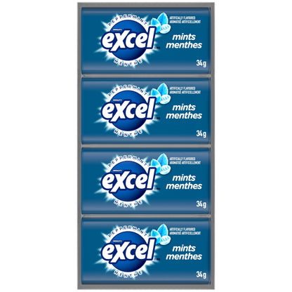 EXCEL, Peppermint Flavoured Mints, 34g, Tin, 8 Packs 🍁 All In One Marketplace Canada