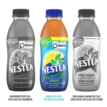 Nestea Naturally Flavoured, Lemon Iced Tea, 473mL, 12 Count 🍁 All In One Marketplace Canada