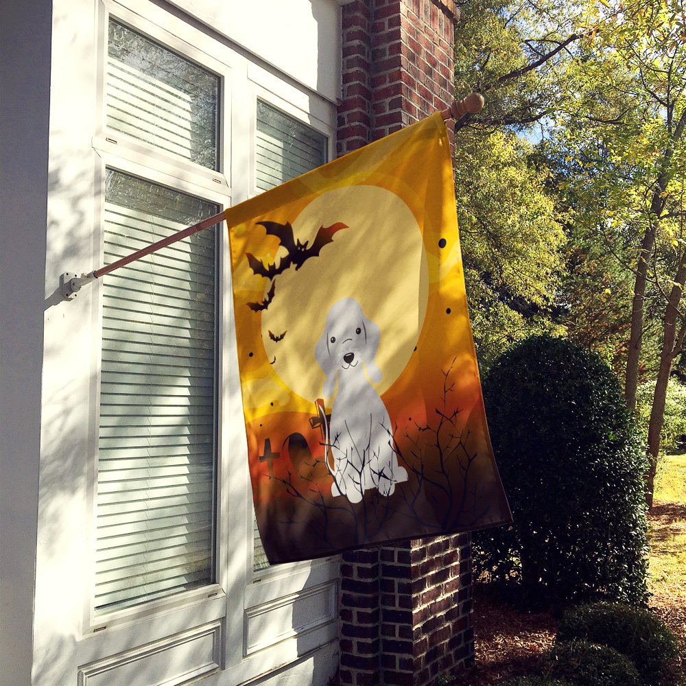 Caroline's Treasures BB4356CHF Halloween Bedlington Terrier Blue Flag Canvas House Size, Large, Multicolor