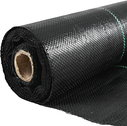 VEVOR 6FTx300FT Premium Weed Barrier Fabric Heavy Duty 2.4OZ, Woven Weed Control Fabric, High Permeability Good for Flower Bed, Geotextile Fabric for Underlayment, Polyethylene Ground Cover 🍁 All In One Marketplace Canada