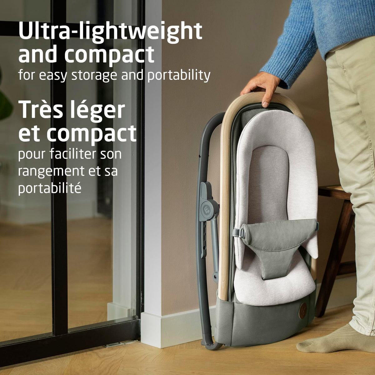 Maxi-Cosi 2-in-1 Kori Rocker, folds flat, travel, washable fabrics, Classic Green 🍁 All In One Marketplace Canada