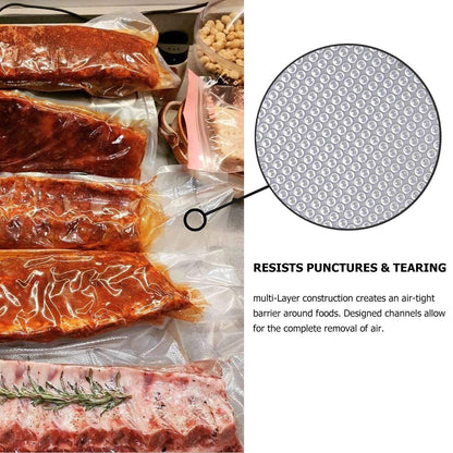 11’’ x 150’ Vacuum Sealer Roll Keeper with Cutter, Vacuum Sealer Bags for Food, Food Saver Bags Rolls, BPA Free, Commercial Grade, Great for Storage, Meal prep and Sous Vide 🍁 All In One Marketplace Canada