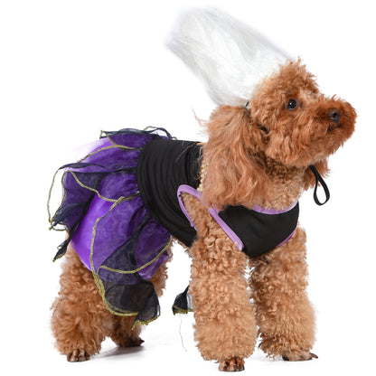 Disney for Pets Halloween Disney Villains Ursula Costume - Large | Disney Villains Halloween Costumes for Dogs, Officially Licensed Disney Dog Halloween Costume