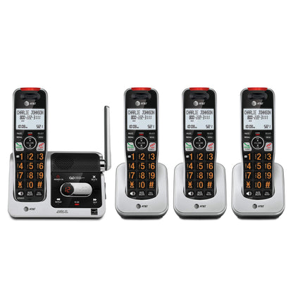 AT&T BL102-4S 4-Handset Cordless Phone with Answering System, 2" Display, Backlit Buttons & Visual Ringer, Black/Silver 🍁 All In One Marketplace Canada