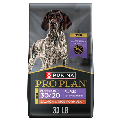 Purina Pro Plan Dry Dog Food, Sport, Performance 30/20 Salmon and Rice Formula, 33-Pound Bag, Pack of 1 🍁 All In One Marketplace Canada