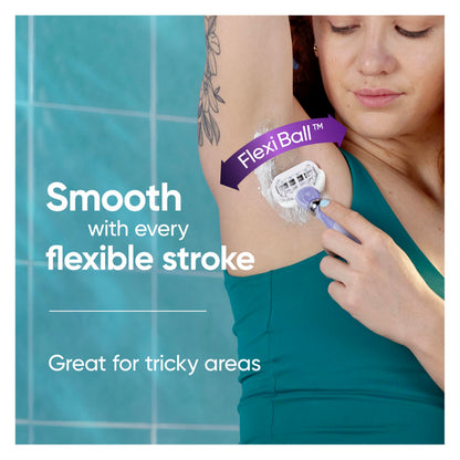 Gillette Razor for Women, Venus Razors Extra Smooth Contour, 5-Blade Cartridges, 1 Handle + 4 Refills + Pivoting Head + Shower Holder 🍁 All In One Marketplace Canada