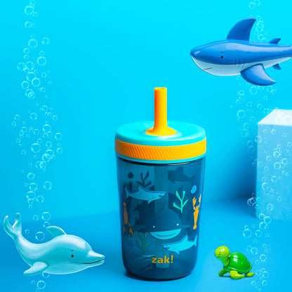 Zak Designs Underwater Kelso 15oz Leak-Proof Toddler Straw Cups, 2-Pack 🍁 All In One Marketplace Canada