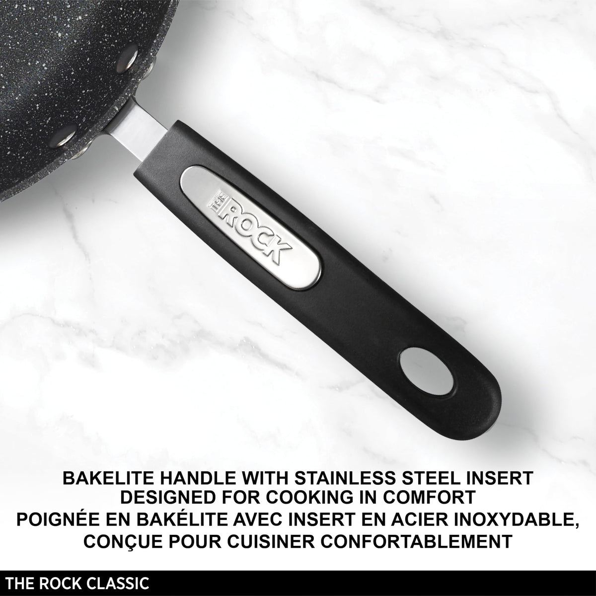 Starfrit The Rock 1.4L (1.5Qt) Non-Stick Saucepan - Durable Forged Aluminum - Oven Safe - PFOA Free - Easy to Clean - Black 🍁 All In One Marketplace Canada
